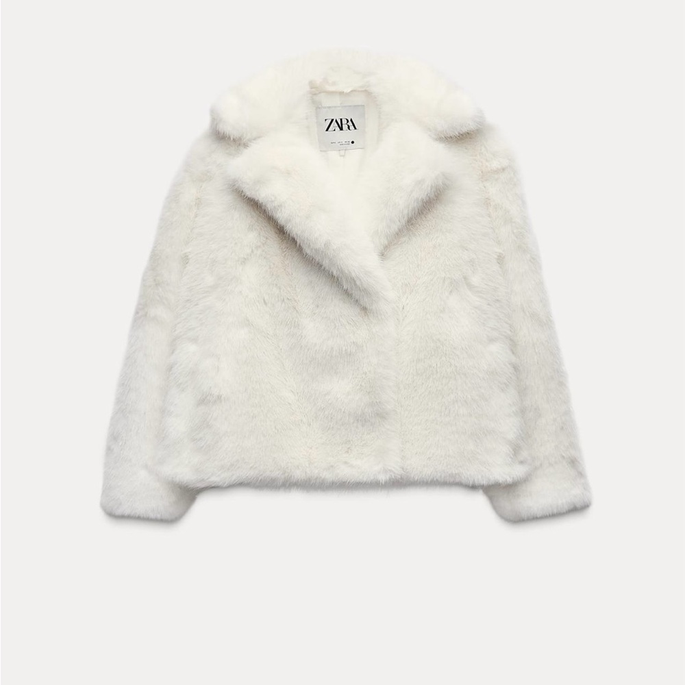 Faux fur jacket Zara Woman Collection